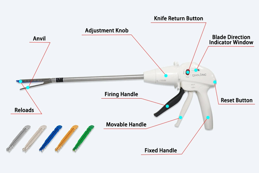 Laparoscopic Instruments Medical Staplers Disposable Laparoscopic Staples for Stomach Surgery